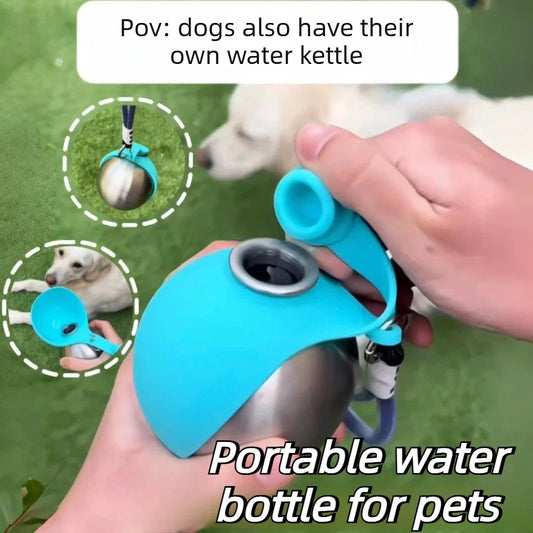 Portable Stainless Steel Dog Water Bottle